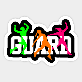 Winter Color Guard Flag Sticker